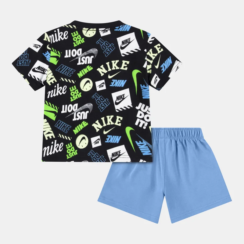 نايكي Kids' Sportswear Jersey T-Shirt & Shorts Set